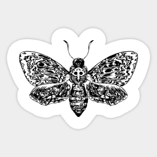 Skull moth Sticker